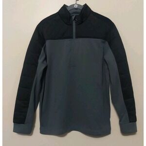 Short Par 4 Men Grey‎ Black 1/4 Zip Long sleeve Pullover Size M